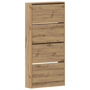 vidaXL Schuhschrank Artisan-Eiche 80 x 21 x 163.5 cm Holzwerkstoff 3334026