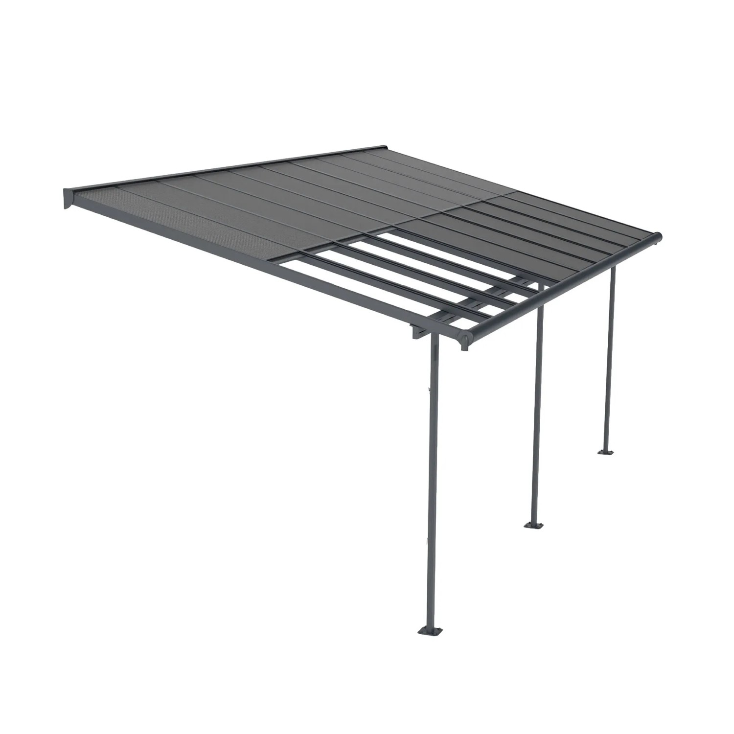 Canopia Terrassenüberdachung Sierra Cabrio 2,95 m x 6,19 m Grau