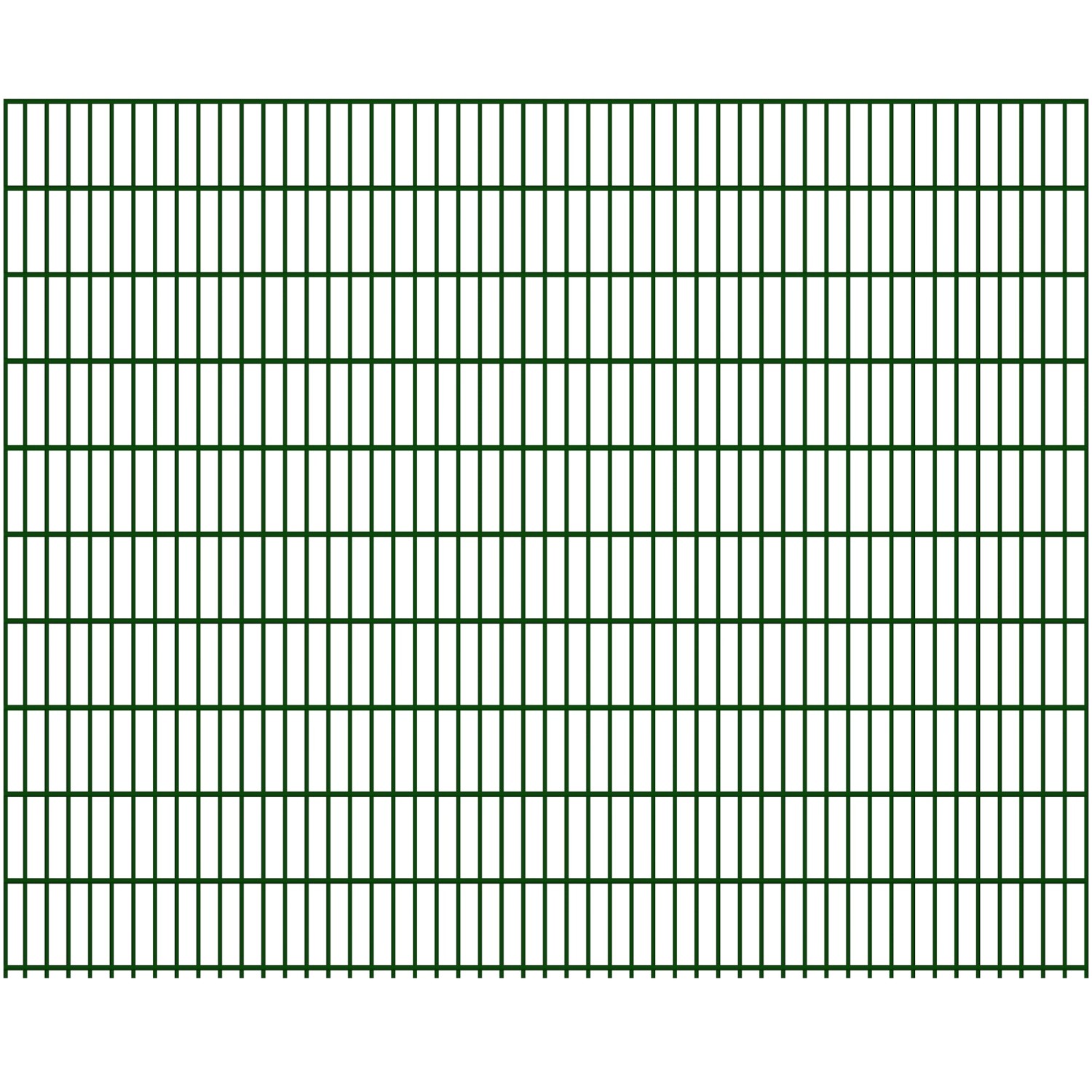 Doppelstabmatte 8/6/8 mm Moosgrün 250 cm x 203 cm günstig online kaufen