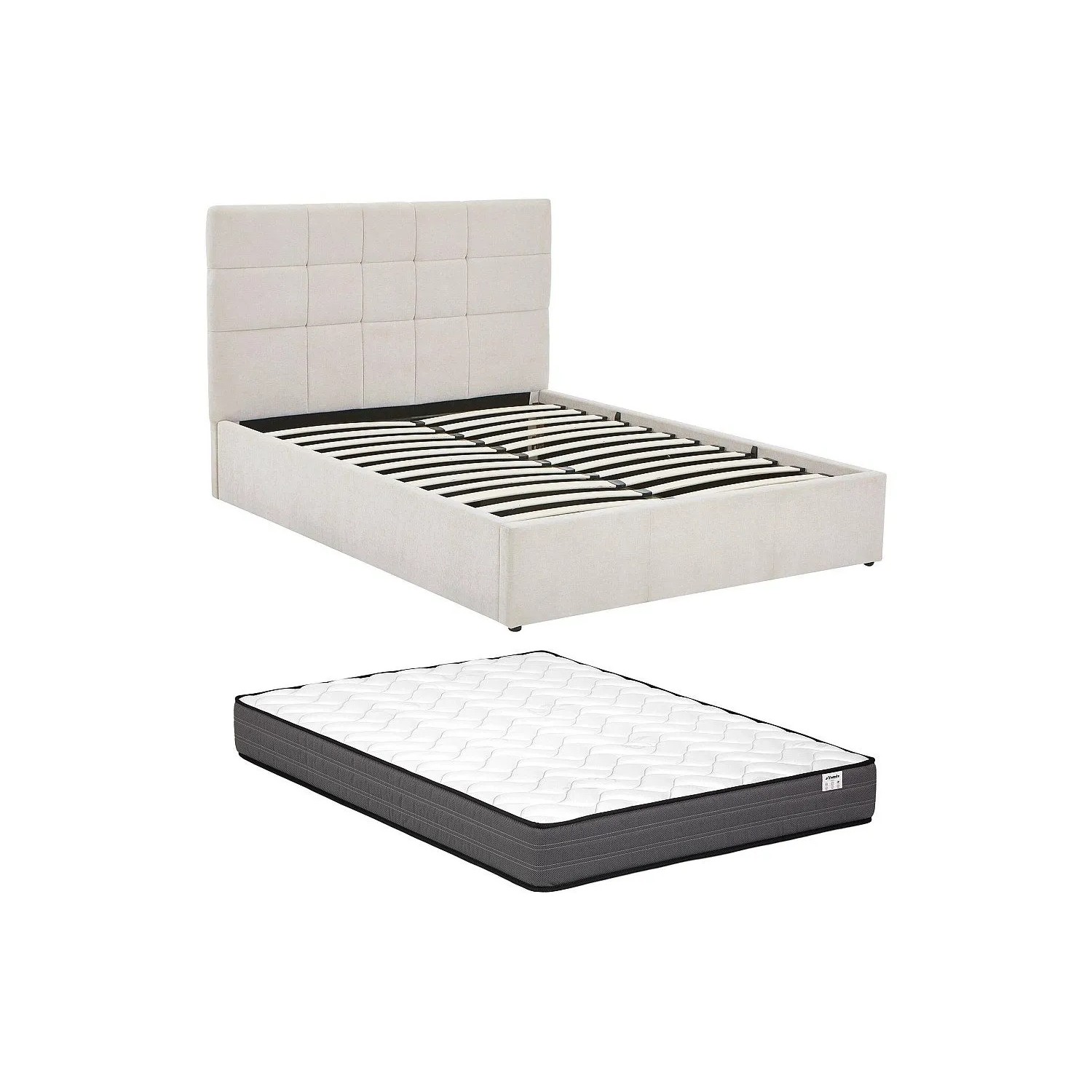 Vente-unique Bett Mit Bettkasten Hopeya Beige 153 cm