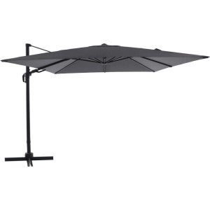 Ampelschirm 299 cm Anthrazit mit Kurbelmechanik