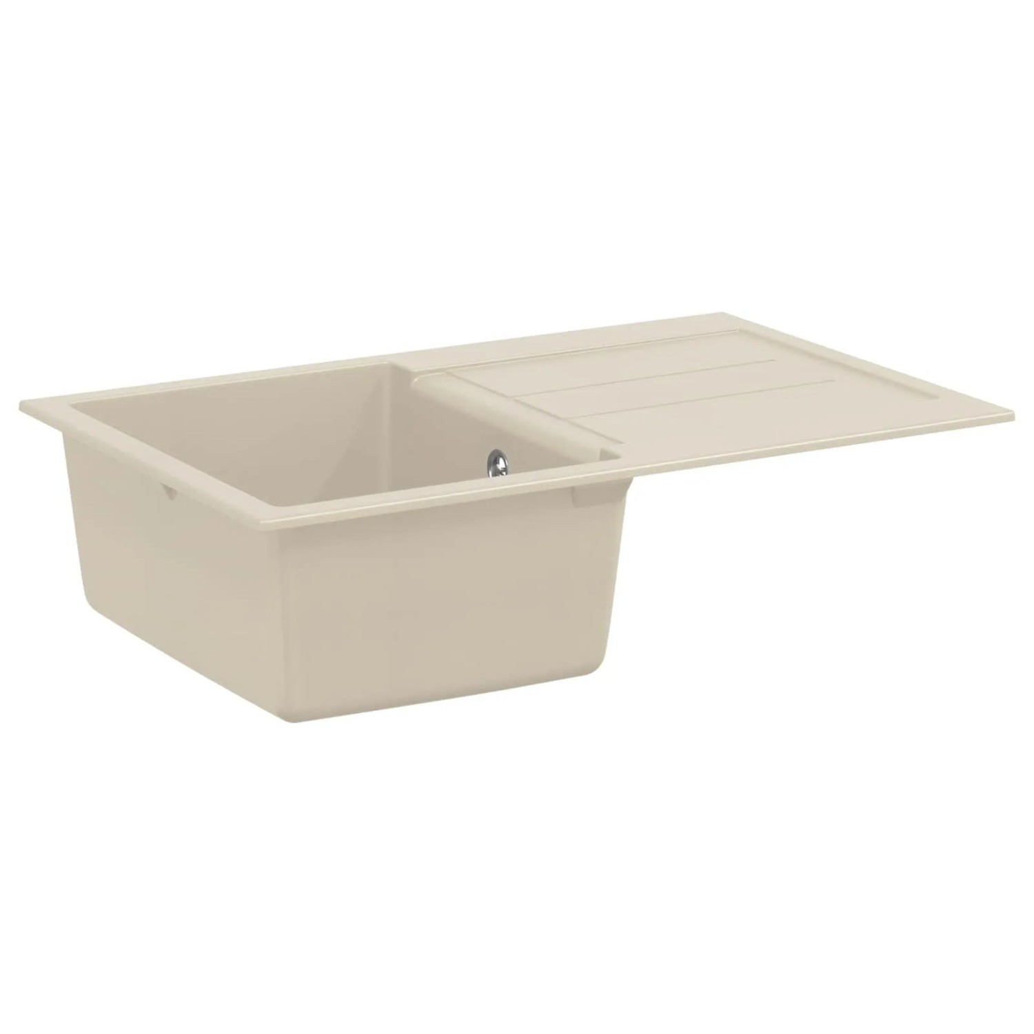vidaXL Waschbecken Beige 780 x 500 mm 80% Quarz und 20% Harz 42028394