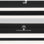 Moderne Brilo LED-Deckenleuchte Frame Mid in Schwarz mit drehbaren Elementen für individuelle Lichtgestaltung.