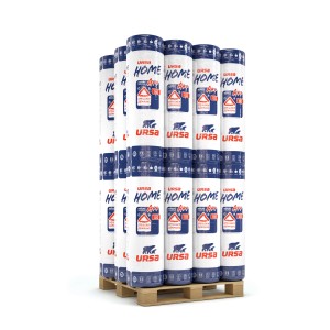 Palette Ursa Home Klemmfilz WLG 032, 120 mm, 18 Rollen Mineralfaser Dämmstoff.