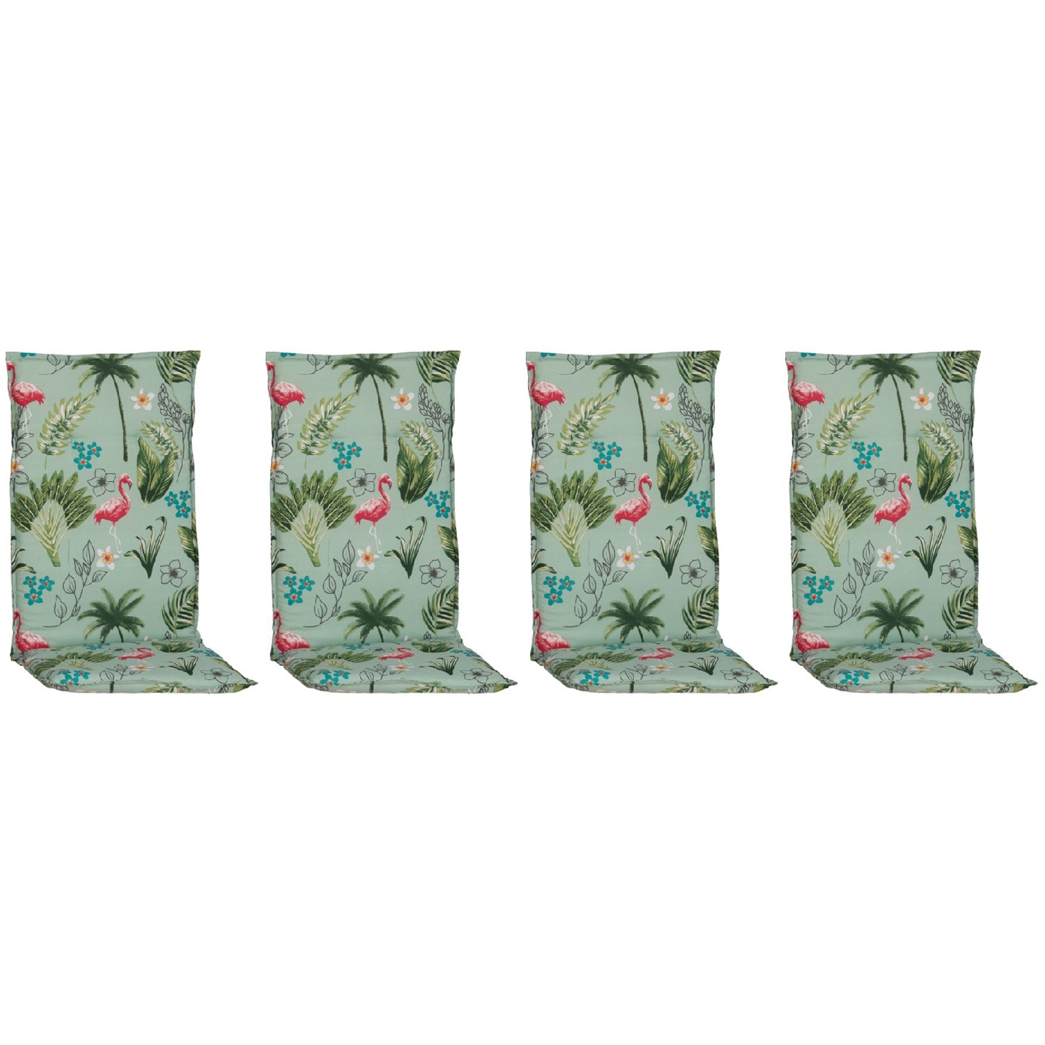 Beo Sitzauflage Hochlehner Genua 4er-Set Flamingo Hellgrün günstig online kaufen