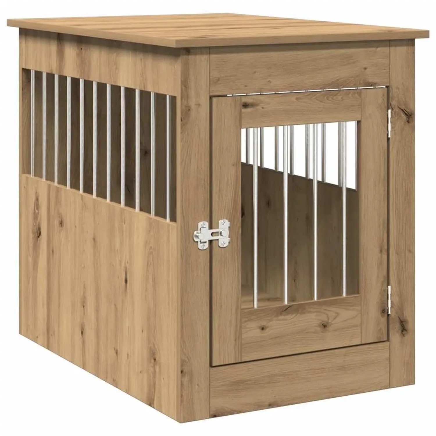 vidaXL Hundekäfig im Möbelstil Artisan-Eiche 55x80x68 cm Holzwerkstoff 857643