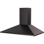 Respekta Kaminhaube Karena, 90 cm, Schwarz, aus Metall mit matter Pulverbeschichtung.