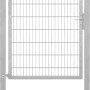 Feuerverzinktes Einzeltor Flexo Plus 125x160 cm mit Pfosten für Gartenzäune.