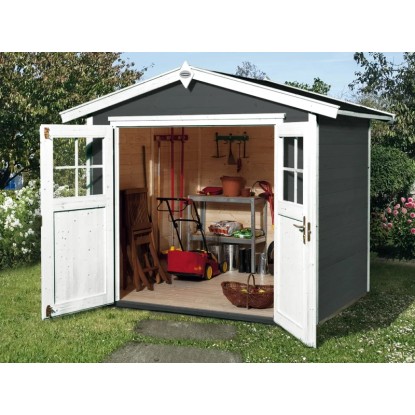 OBI Outdoor Living Holz-Gartenhaus Monza Satteldach Lasiert 205 cm x 229 cm