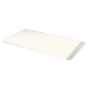 Weiße Möbelbauplatte, 260x20x1,9 cm, für Regale und Möbelbau.