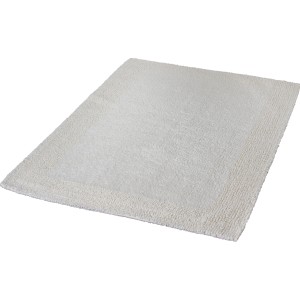Kleine Wolke Badteppich Cotone Natur, 70x120 cm, Baumwoll-Badematte in Naturweiß.