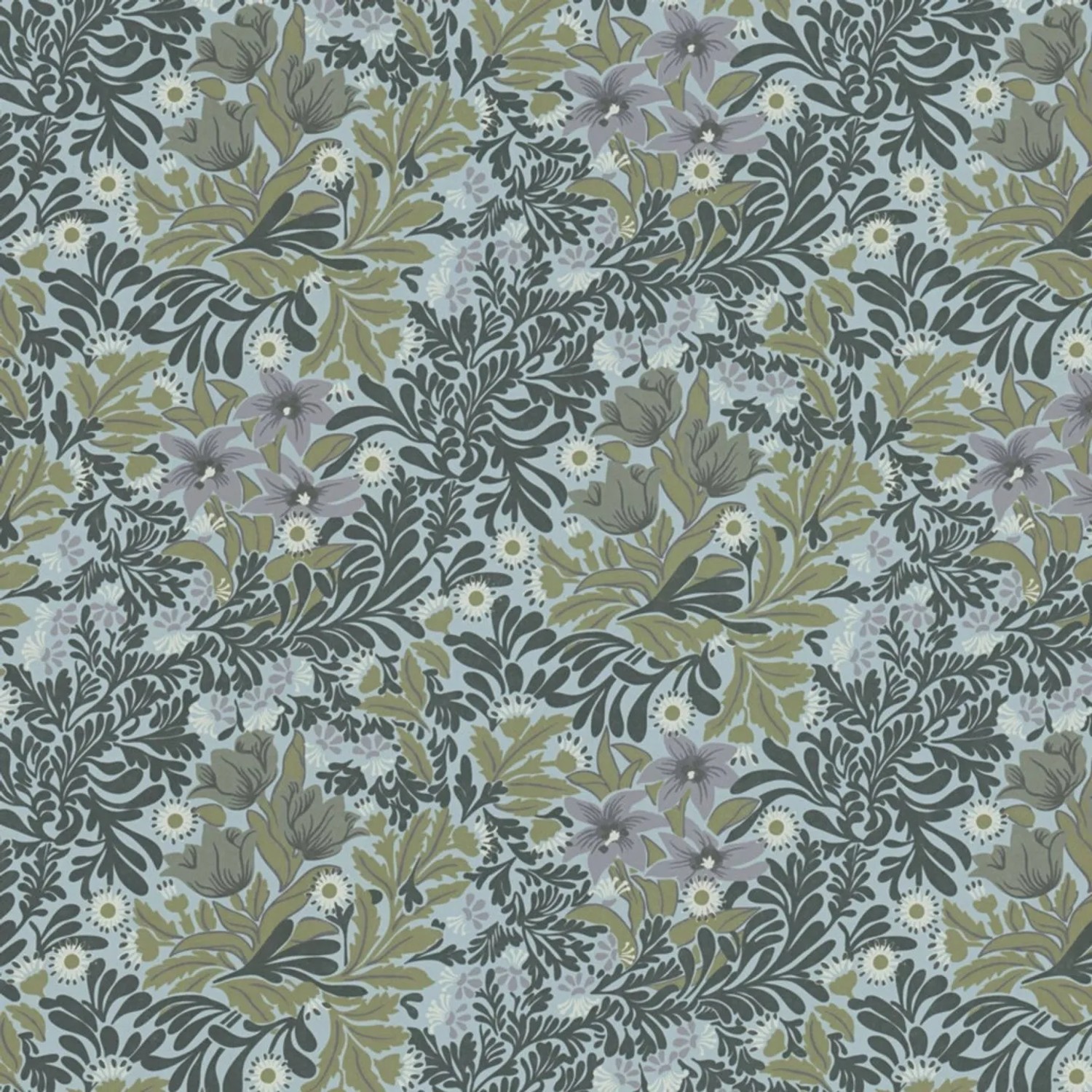 Tadessi Tapete Floral M1-No.4133 Vliestapete in Blau