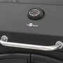 Detailansicht: Schwarzer El Fuego Holzkohlegrill Grand Ontario mit Thermometer und Griff.