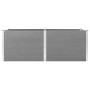vidaXL Garten-Hochbeet 250 x 100 x 91 cm WPC Grau 49060_4