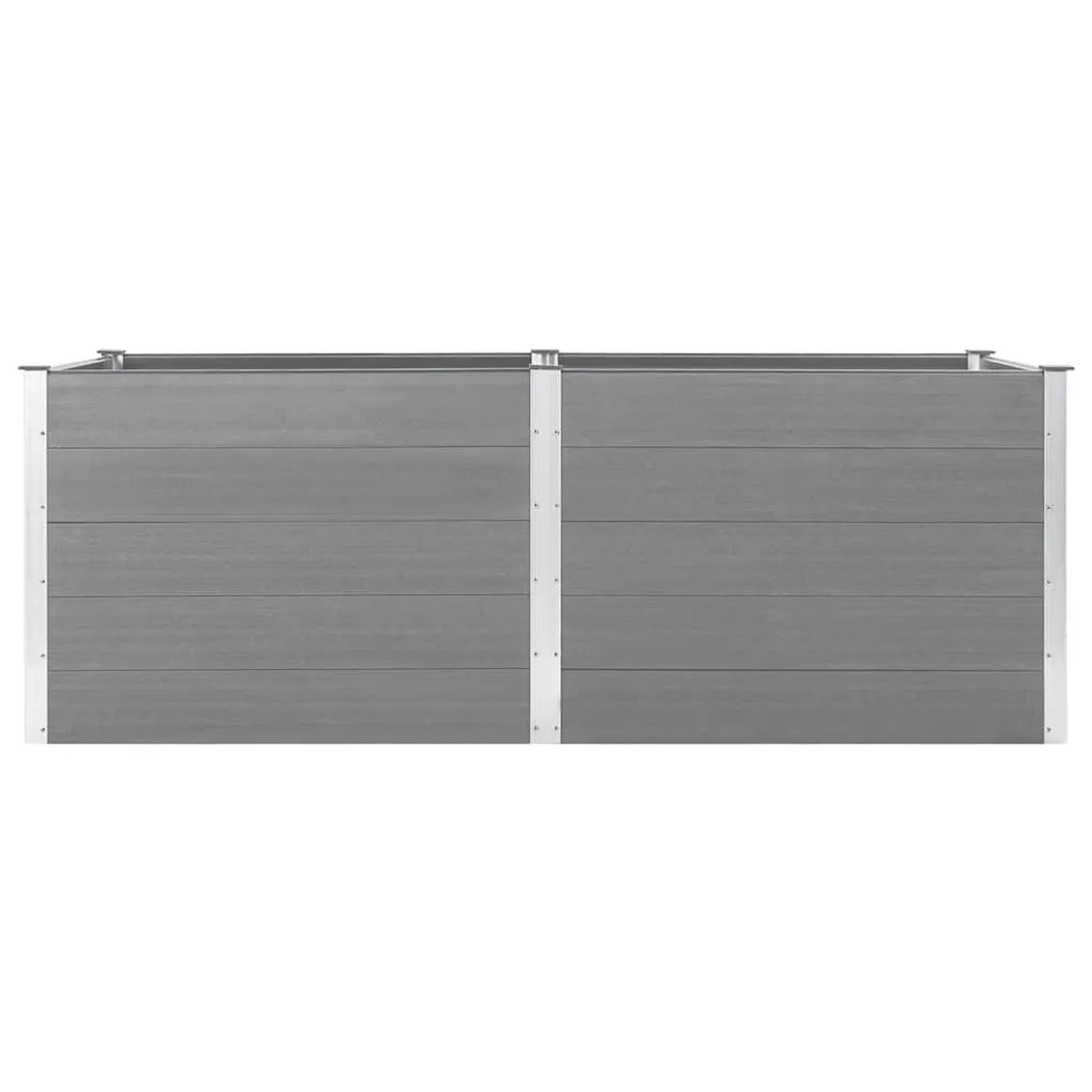 vidaXL Garten-Hochbeet 250 x 100 x 91 cm WPC Grau 49060_4