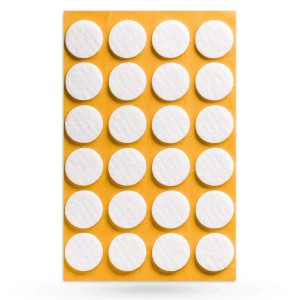 SOTECH Filzgleiter Ø22 x 3 mm Selbstklebend Weiß
