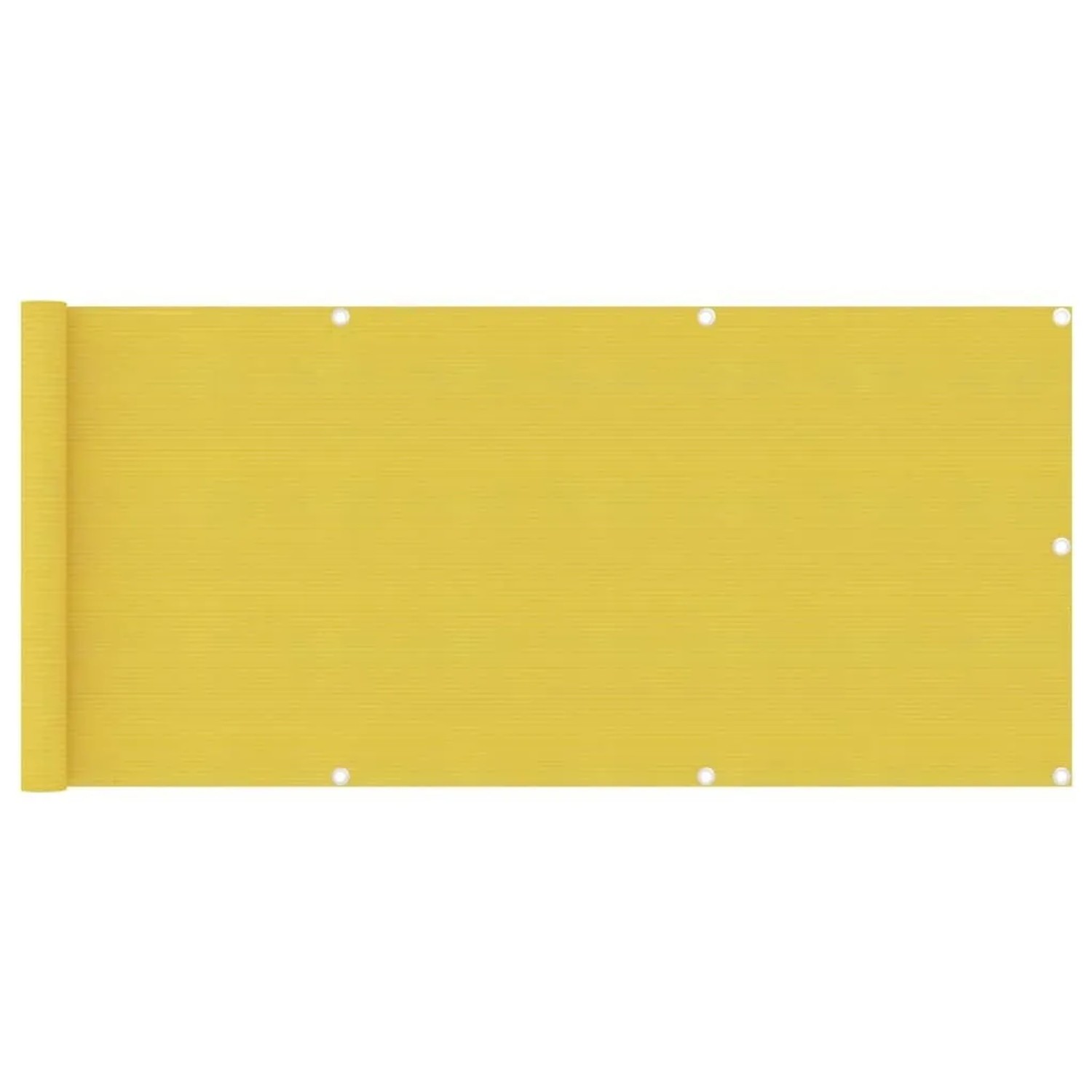 vidaXL Balkon-Sichtschutz Gelb 75x500 cm HDPE 310994