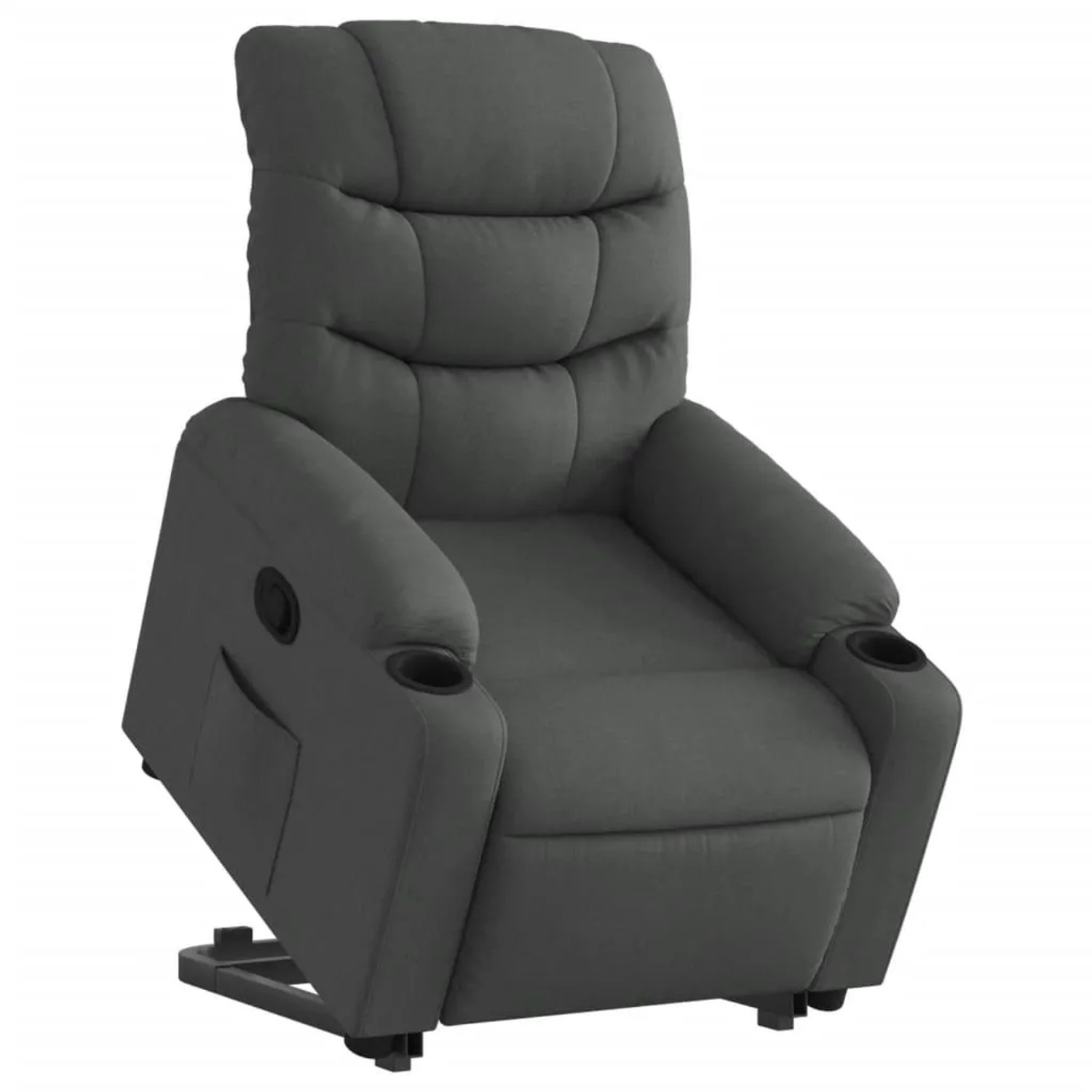 vidaXL Relaxsessel mit Aufstehhilfe Dunkelgrau Stoff 3206646 günstig online kaufen