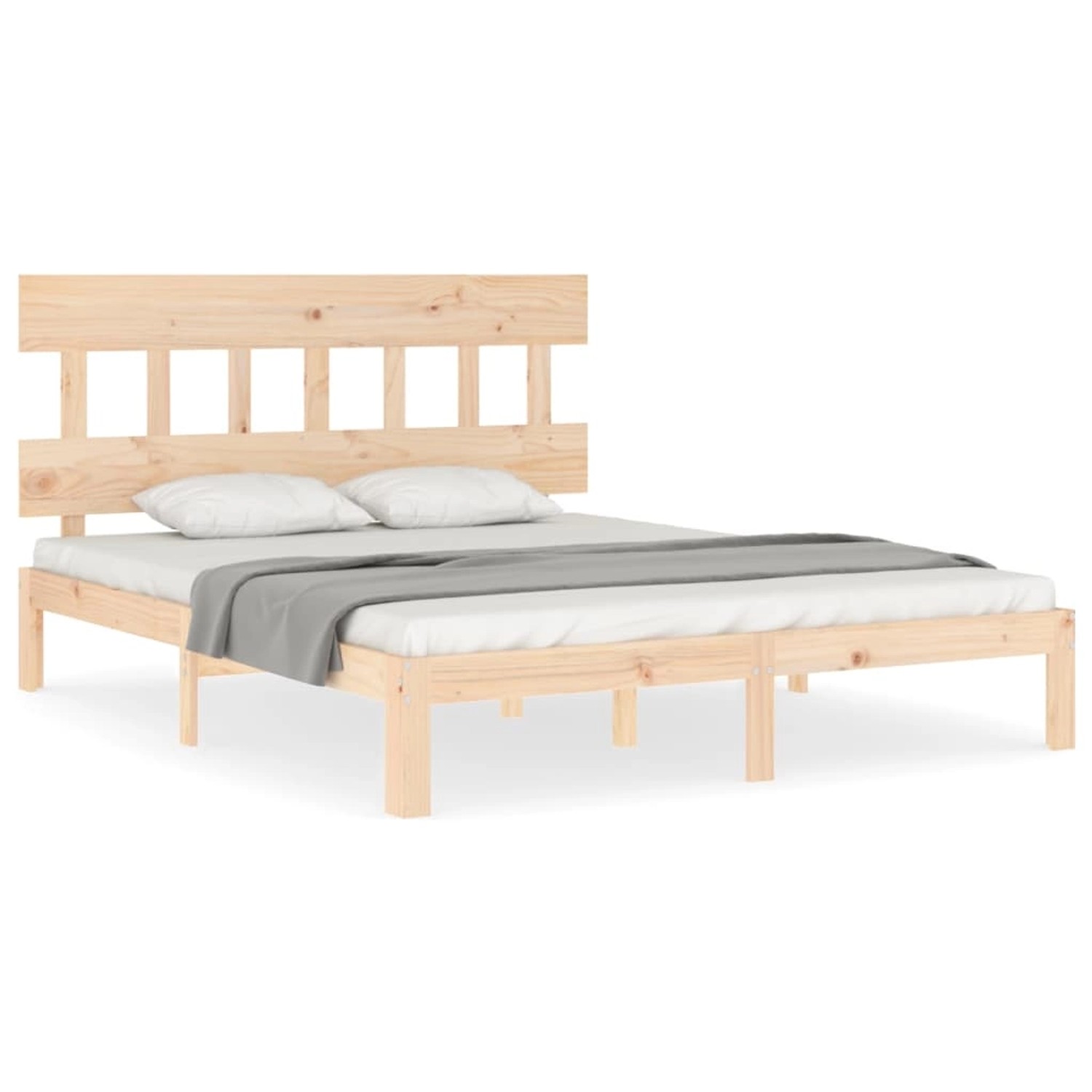 vidaXL Massivholzbett ohne Matratze 160x200 cm Kiefernholz 3193606 günstig online kaufen