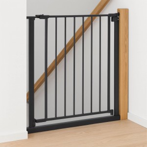 Relaxdays Treppenschutzgitter Eisen Kunststoff Schwarz Klemmbar 75 bis 80 cm 3 kg