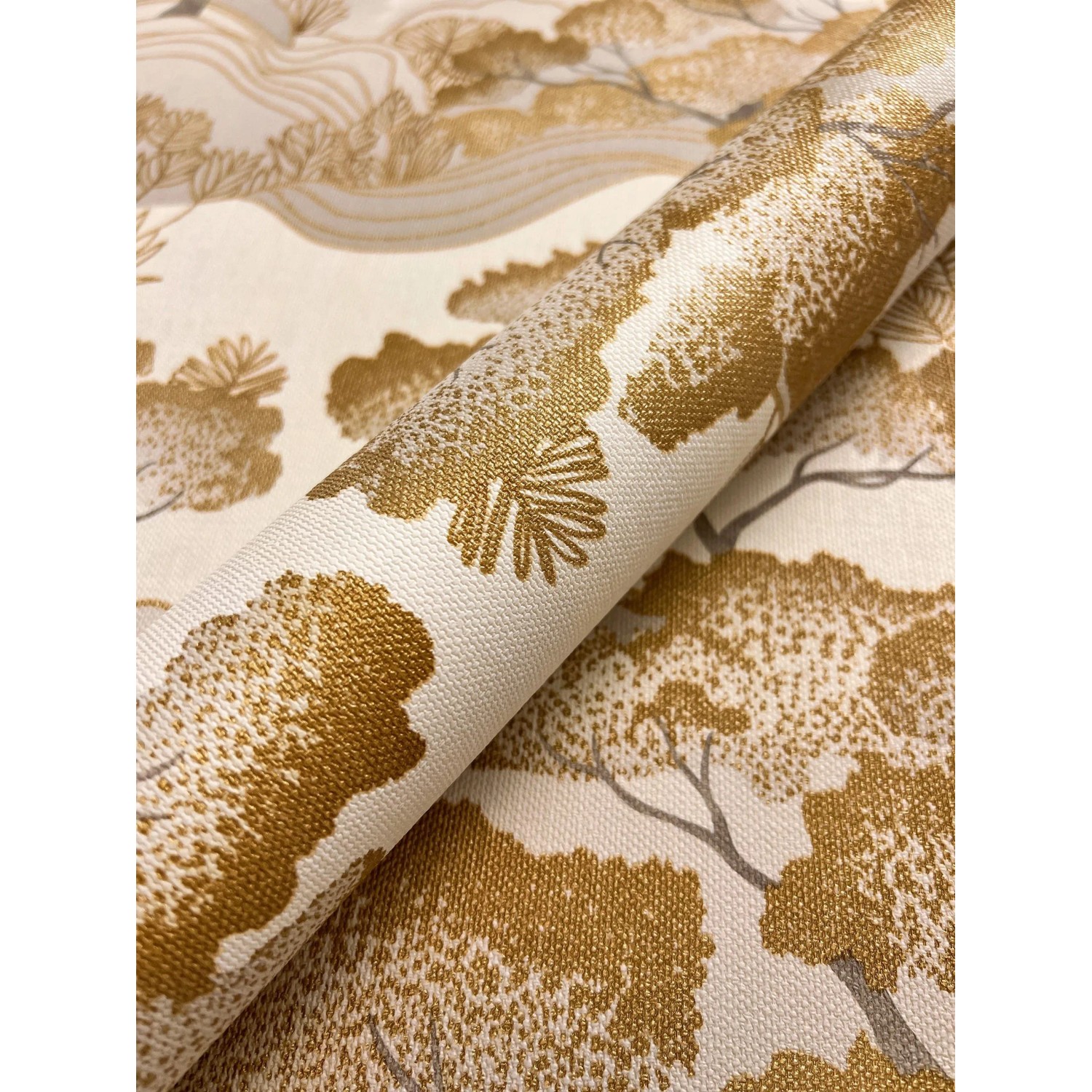 Newroom Vinyltapete Nyoro Gold Bäume Modern FSC® günstig online kaufen