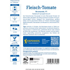 Kiepenkerl Saatgut Fleisch-Tomate Brumande F1
