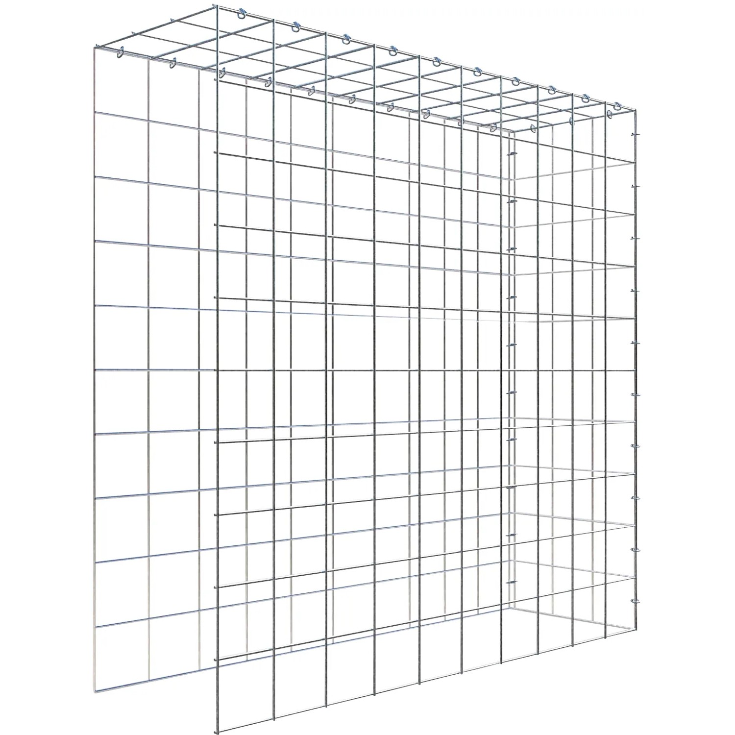 Gabiona C-Ring-Gabione-Anbaukorb Typ 4 100 x 100 x 30 cm Maschenw 10 x 10 cm