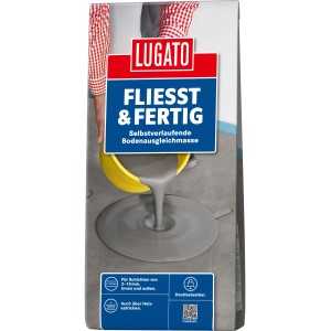 Verpackung selbstverlaufende Bodenausgleichmasse Fliesst & Fertig, geeignet für Heizestriche.