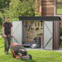 Costway Gartenhaus Metall 235 x 117 x 185 cm Hellbraun_2