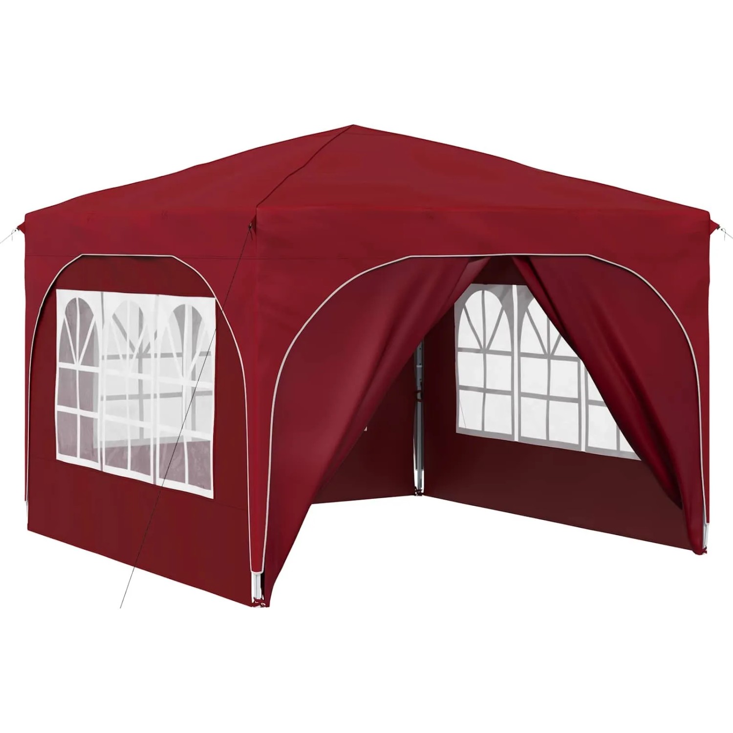 vidaXL Pop-Up Partyzelt 290 x 290 x 245 cm Bordeauxrot 42019873