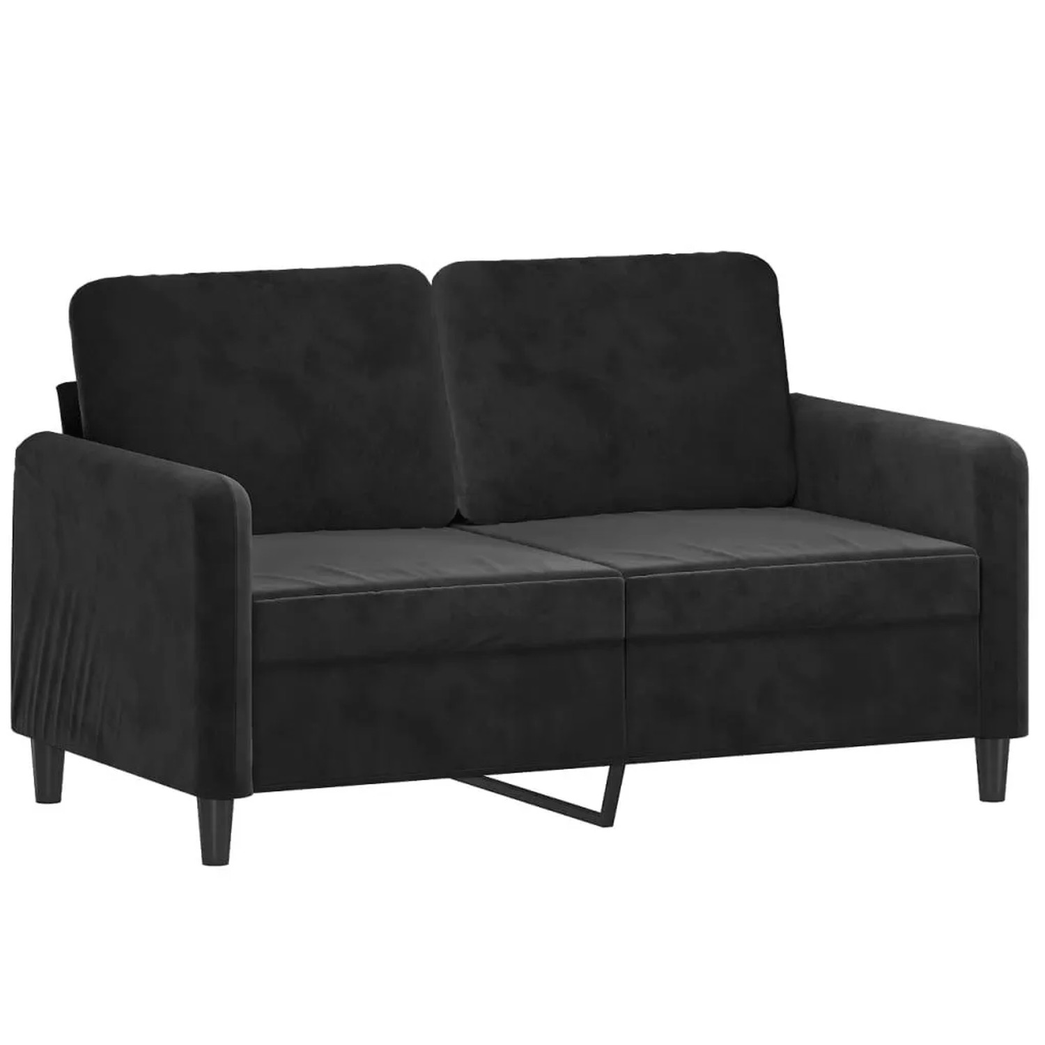 vidaXL 2-Sitzer-Sofa Schwarz 120 cm Samt 359437 günstig online kaufen
