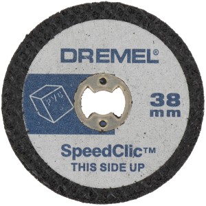 Dremel SC476 Kunststoff-Trennscheibe, 38mm, SpeedClic-System für schnellen Werkzeugwechsel.