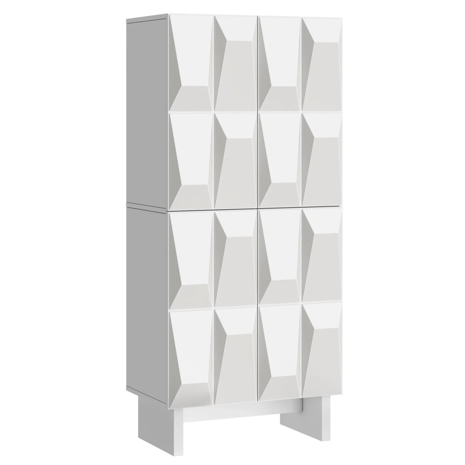 Merax Schuhschrank Sideboard 4 Türen Verstellbare Böden Flur Wohnzimmer