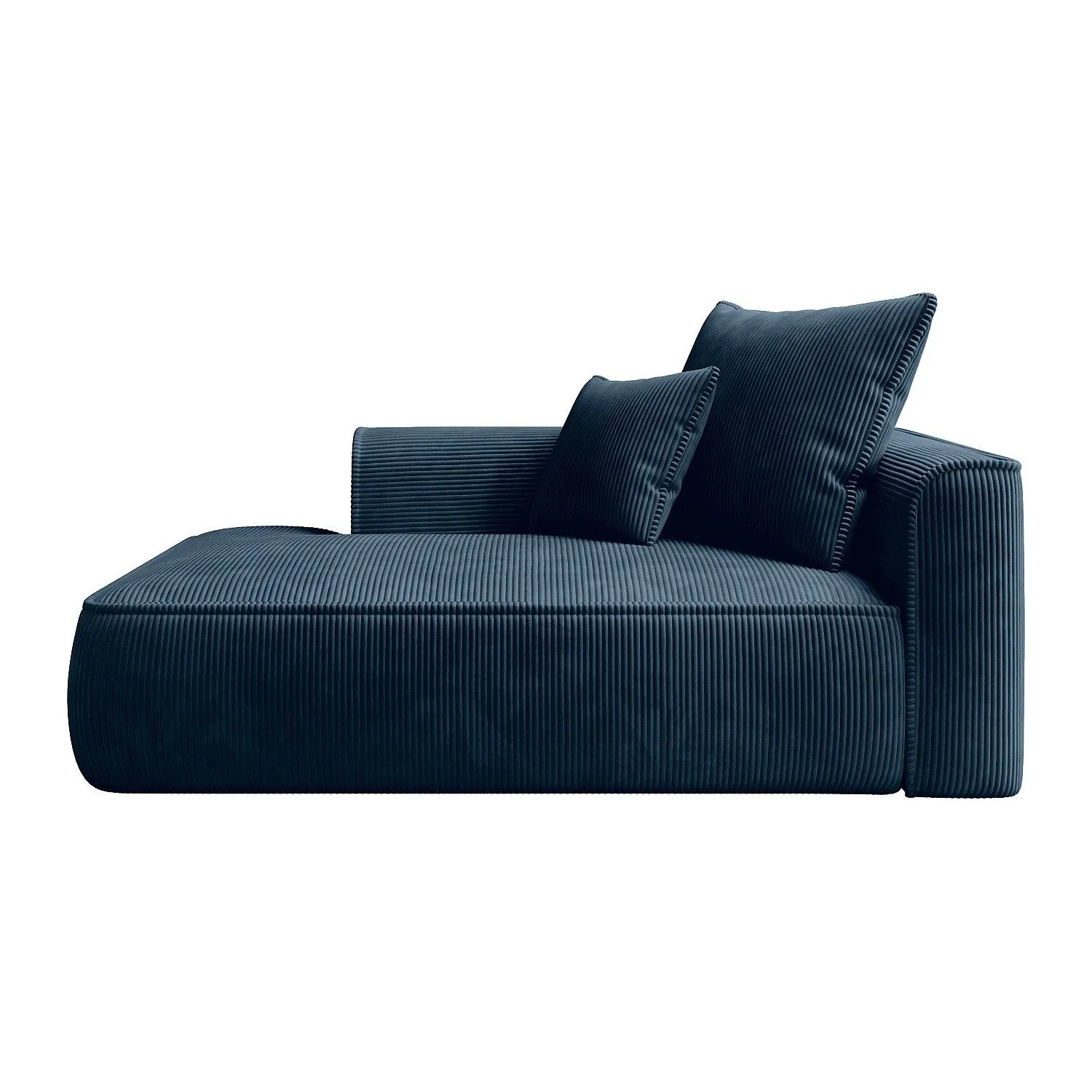 Vente-unique Recamiere Ohne Schlaffunktion Pineta Blau 180 cm