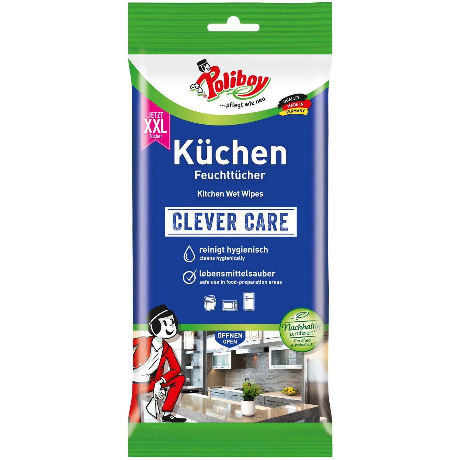 Feuchttücher XXL für Küchen