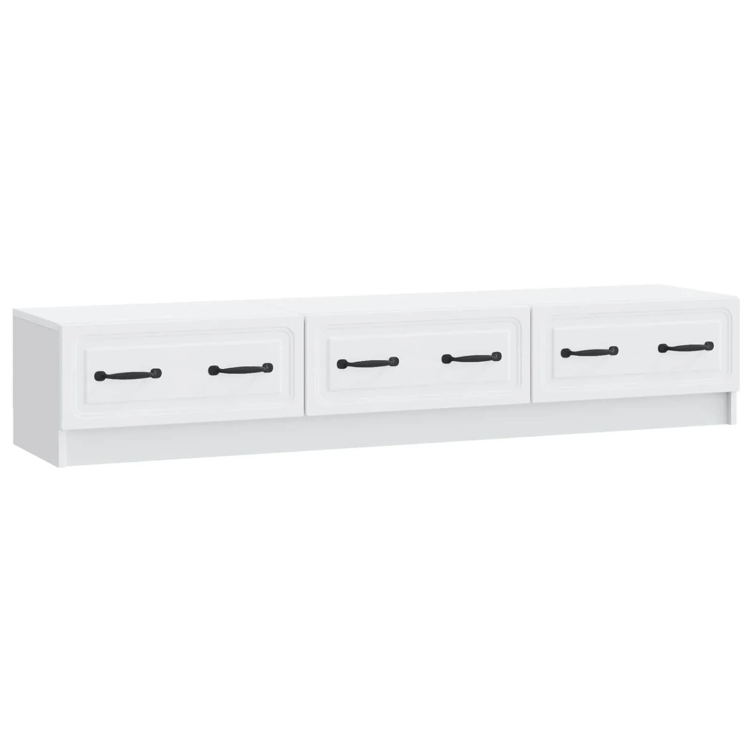 vidaXL TV-Schränk mit Schubladen Weiß 147 x 34,5 x 27 cm Holzwerkstoff 895855