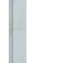 Silberne Steinel LED Solar Wegeleuchte XSolar GL-S mit Bewegungsmelder und Solarpanel.