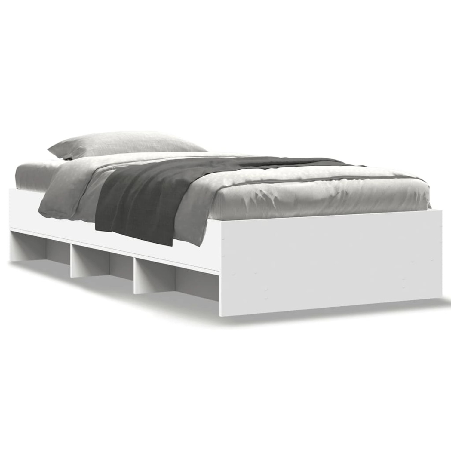 vidaXL Bettgestell Weiß 90x190 cm Holzwerkstoff 3295702 günstig online kaufen