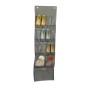 Relaxdays Schuhorganizer Kunststoff Grau Transparent Faltbar Hängend 15 Fächer 158 cm x 47,5 cm x 5 cm 0,21 kg