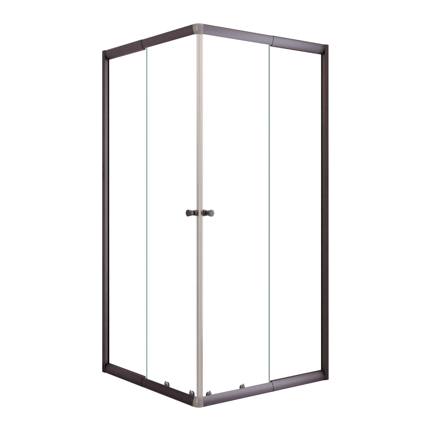 Schulte Dusche Sunny Eckeinstieg mit Schiebetüren Gunmetal Klar 180 x 75-90 günstig online kaufen