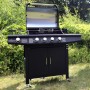 Taino Red Gasgrill mit elektrischem Drehspieß Rotisserie-Set, Grillzubehör.