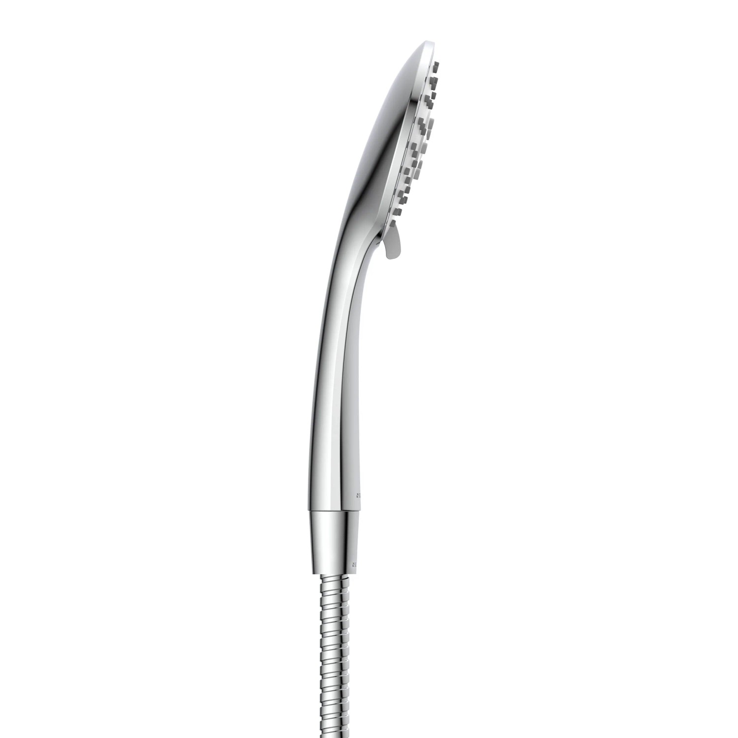 Schütte Handbrause-Set Napoli Chrom mit Brauseschlauch, Wasserstopp und Anti-Kalk-Noppen.