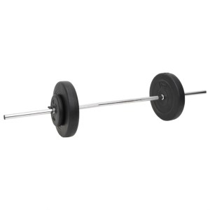 vidaXL Langhantel und Kurzhantel mit Gewichten 60 kg 3145024