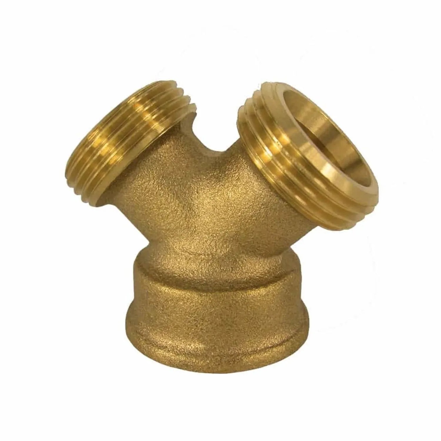 KLASEBO Messing Gewindefitting Y-Stück 3/4 Zoll für Sanitär und Heizung