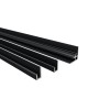 AICA Eck- und Kantenprofile, 210cm, matt schwarz, für 3mm Aluverbundplatten.