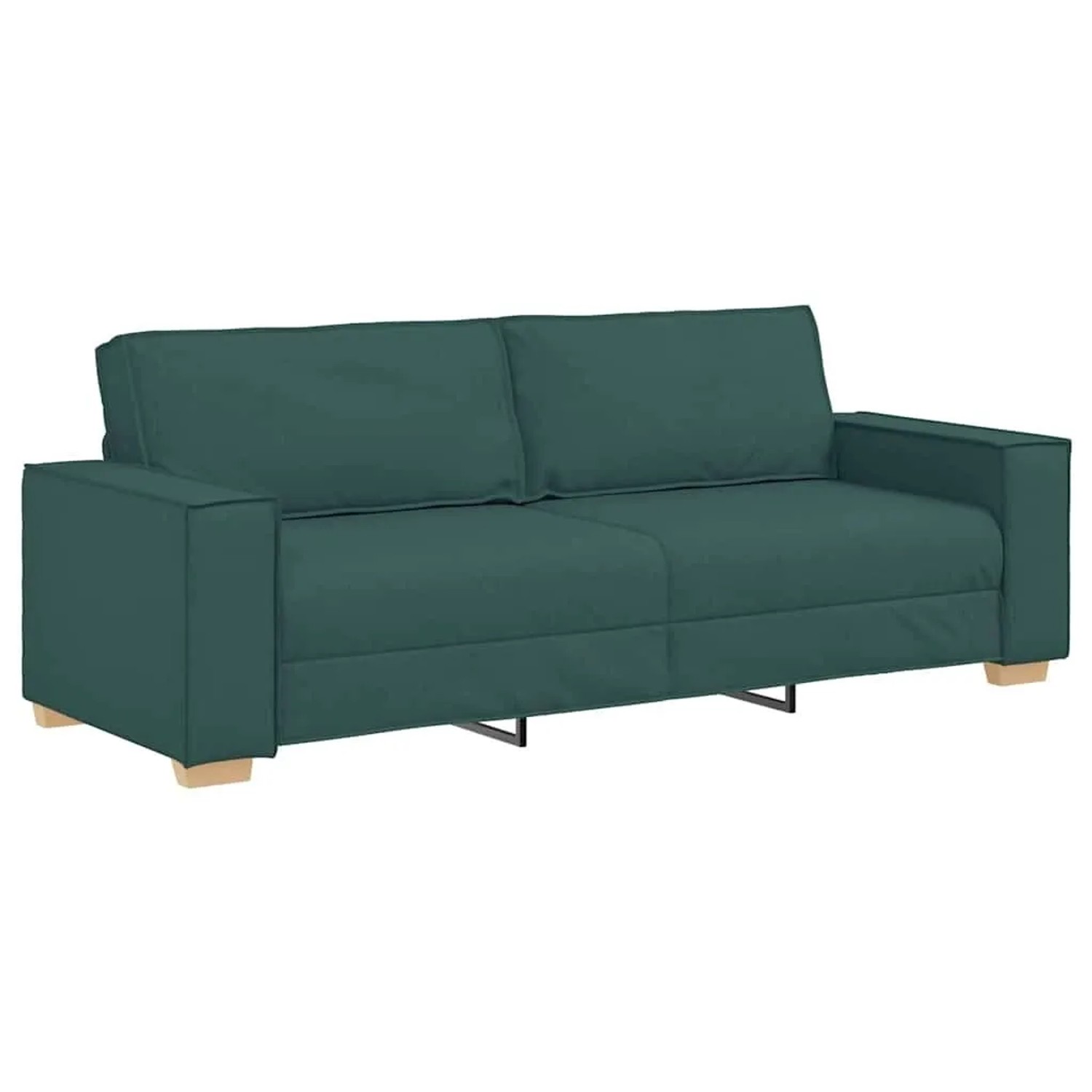 vidaXL Sofa Dunkelgrün 220 x 80 x 84 cm Stoff 4104995