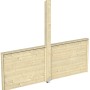 Skan Holz Brüstung für Pavillon Toulouse, unbehandelt, 270x106 cm, aus Holz.
