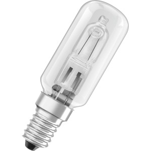 Osram Halogenlampe Classic T-Form, klar, E14, 60W, warmweiß, dimmbar.