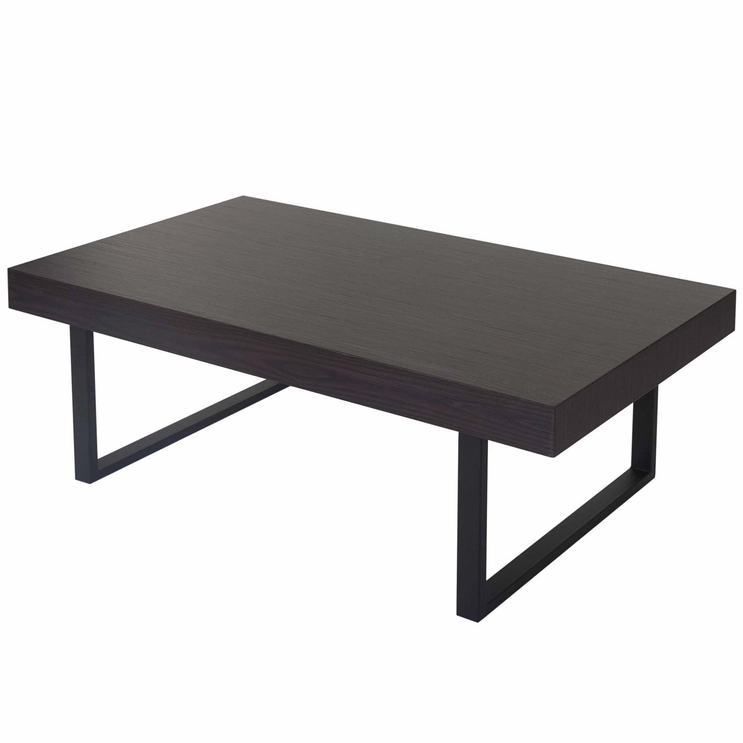MCW Couchtisch Genk T576 Wenge Dunkle Metall-Füße