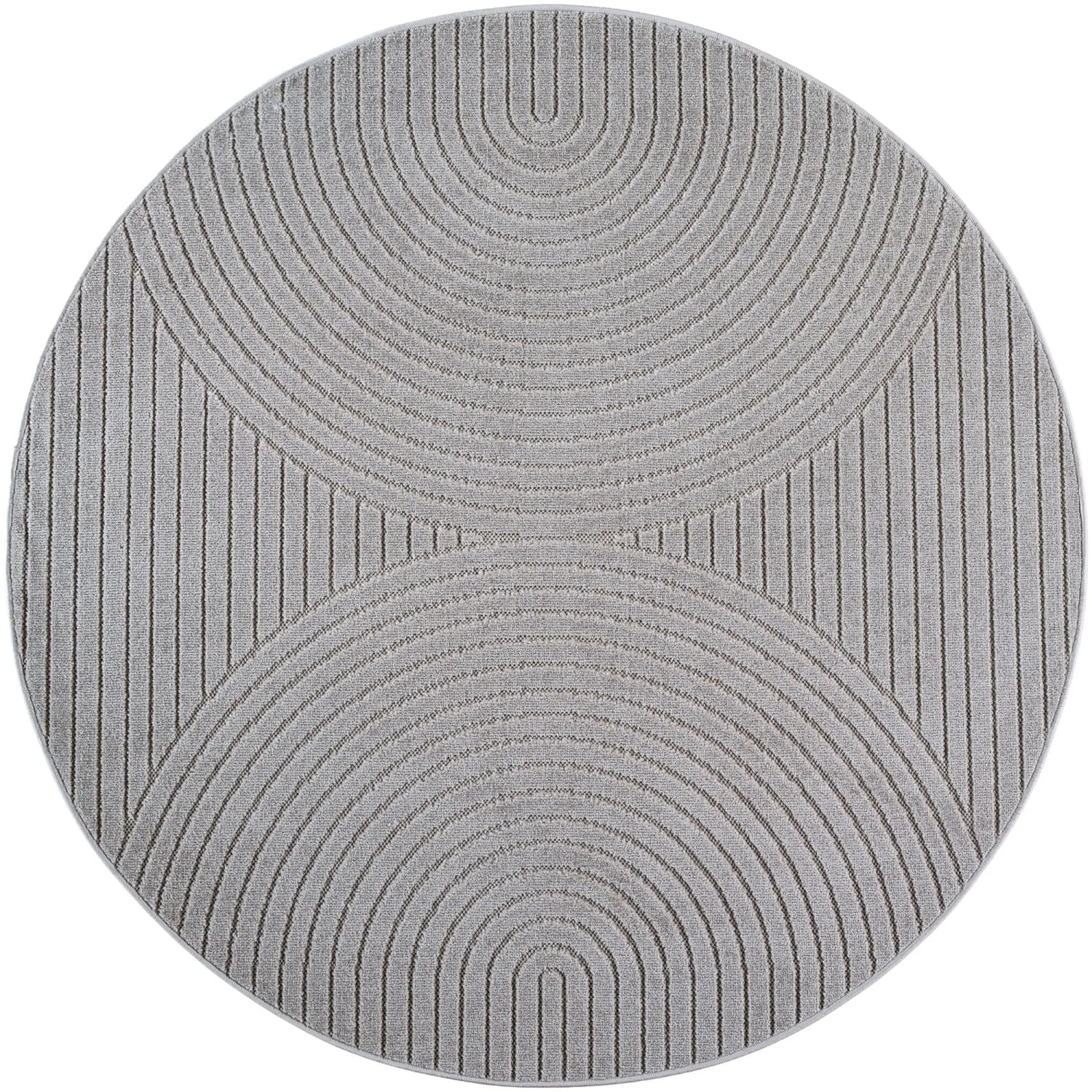 Ayyildiz Kurzflorteppich Nova 1201 Silber Ø 200 cm